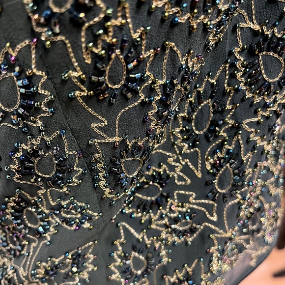 Vintage Green Escada Extravagently Beaded Sleeveless Top - Picture 3 of 8